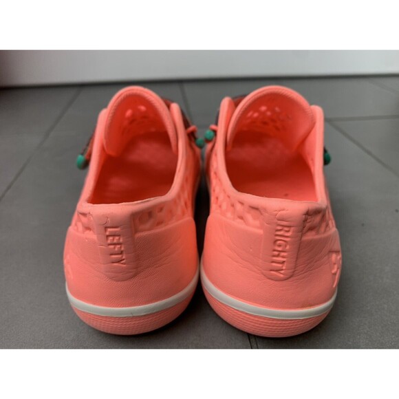 Plae Mimo Kids Water Shoes Size 10 Rubber Pinky Orange Slip On Flat Breathable - Picture 4 of 5
